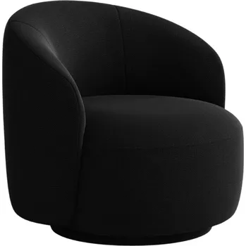 Křeslo Micadoni Černé otočné křeslo Letizia
