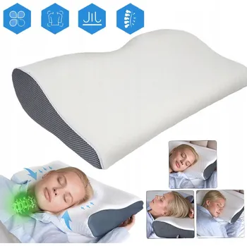 Polštář ORTOPEDICKÝ POLŠTÁŘ PROFILOVANÝ PRO SPANÍ NA BOKU A BŘICHU, PAMĚŤOVÁ PĚNA