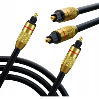 OPTICKÝ KABEL 3m AUDIO TOSLINK COAXIAL DIGITAL SVĚTLOVOD 6mm