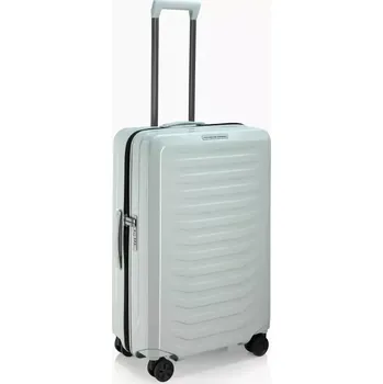PORSCHE DESIGN Roadster Hardcase Trolley M Kufr cestovní zavazadlo lehké skořepinové TSA ledovcově šedé (Lehký středně velký kufr s tvrdou skořepinou, rozšiřitelným objemem, TSA zámkem, hladkými kolečky a ergonomickou teleskopickou rukojetí s více)