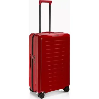 PORSCHE DESIGN Roadster Hardcase Trolley M Kufr cestovní zavazadlo lehké skořepinové TSA červené lesklé (Lehký středně velký kufr s tvrdou skořepinou, rozšiřitelným objemem, TSA zámkem, hladkými kolečky a ergonomickou teleskopickou rukojetí s více)