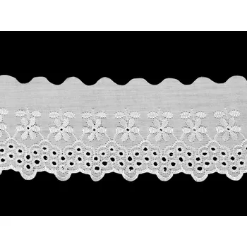 Madeira - štykování šíře 80 mm Balení: 1 m, Varianta: bílá - 8596475302562