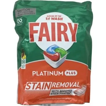 Přípravek do myčky Kapsle do myčky Fairy Platinum Plus All in One 56 ks FRESH