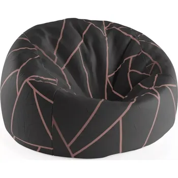 Sedací pytel Sablio Sedací vak Cocoon Růžové obrazce - 115 x 75 cm x 45 cm