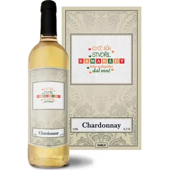Víno Sablio Bílé víno Když Bůh stvořil kamarády: 0,75 l
