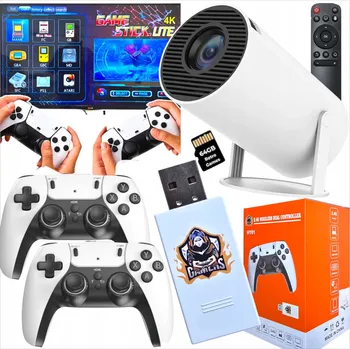 Projektor LED PROJEKTOR KONSOLOVÝ GAME STICK PRO ANDROID 2 OVLADAČE HRY DÁLKOVÉ OVLÁDÁNÍ WIFI USB