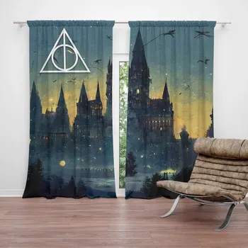 Závěs Sablio Závěs Noční Bradavice: 2ks 140x250cm