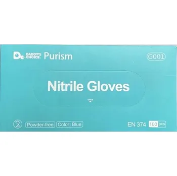 Vyšetřovací rukavice Nitrilové rukavice Zarys 100 ks MODRÉ VELIKOST M