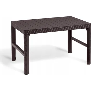 Zahradní stůl Zahradní stůl Keter Lyon hnědý obdélníkový z plastu 116 x 71 x 65 cm