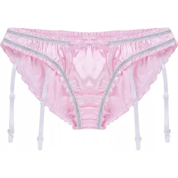 Slipy Pánské slipy s podvazkovým pásem BURLESKA - XXL