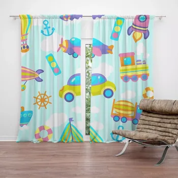 Závěs Sablio Závěs Autíčka: 2ks 140x250cm