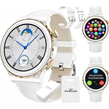 Hodinky Chytré Hodinky dámské hodinky RUBICON KERAMIKA BÍLÉ