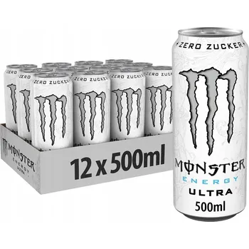 Energetický nápoj Monster Energy Ultra White Zero - energetický nápoj bez cukru 500ml