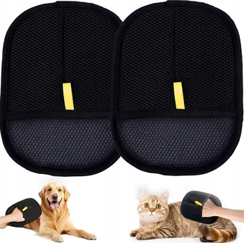 Kosmetika pro psa RUKAVICE NA SRST RUKAVICE PRO ODSTRAŇOVÁNÍ PSÍ A KOČIČÍ SRSTI SBÍRÁ SRST 2ks