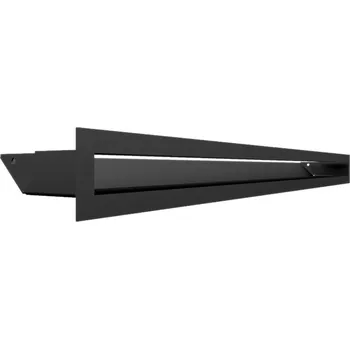 Větrací mřížka Ventilační mřížka Luft Kratki Luft 6x80 cm černá