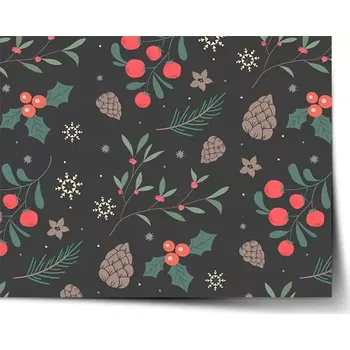 Plakát Sablio Plakát Sváteční les - 60x40 cm