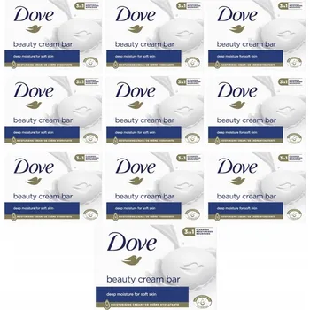 Mýdlo Krémové mýdlo v kostce Dove Beauty Cream Bar 10 x 90 g