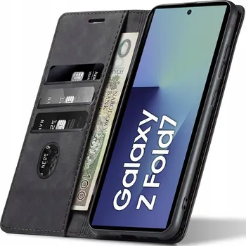 Pouzdro na mobilní telefon Flipové pouzdro Koanni pro Samsung Galaxy Z Fold7, černé