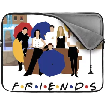 pouzdro na notebook Sablio Obal na notebook Seriál přátelé FRIENDS Gauč u fontány - 13"