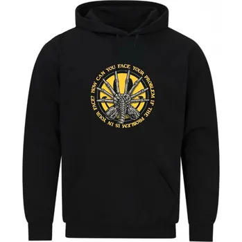 Pánská mikina Pánská mikina Vetřelec na Tváři Facehugger (Velikost: 5XL, Barva: Černá)