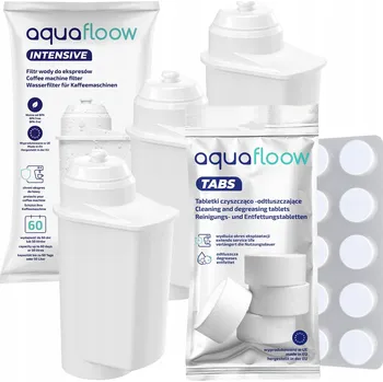 Filtr do kávovaru AquaFloow: 3x vodní filtr pro kávovary Siemens + čisticí tablety 10 ks