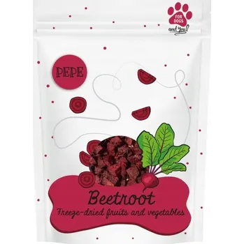 Pamlsek pro psa Lyofilizovaná Červená Řepa psí pamlsek - Pepe Balíček pro Zvířata 25g