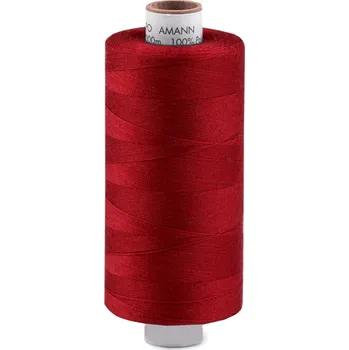 Nit Polyesterové nitě návin 1000 m Aspo Amann, střední, 0105 červená jahoda