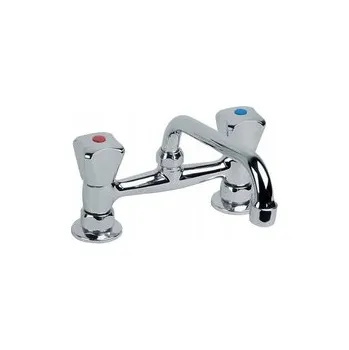 Vodovodní baterie Stojánková umyvadlová baterie KFA Armatura Standard, stříbrná