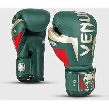 Boxerské rukavice Boxerské rukavice VENUM ELITE - zelené Special Edition 14 oz