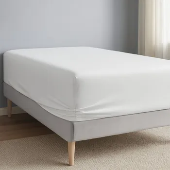 Napínací bavlněné jersey prostěradlo 90x200 bílé
