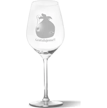 Víno Sablio Sklenička na víno Gratulujeme!!!: 49 cl