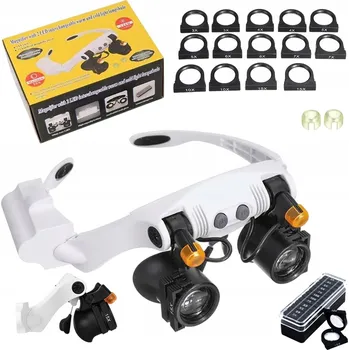 Lupa LUPA BRÝLE PRECIZNÍ ČELOVÁ SERVISNÍ 4 LED 3,5x