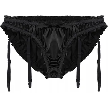 Slipy Pánské slipy s podvazkovým pásem BURLESKA - M