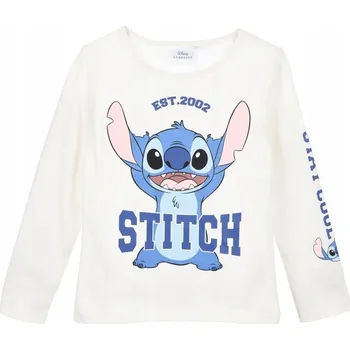 Dívčí tričko s dlouhým rukávem Disney Stitch. Velikost 116 cm.