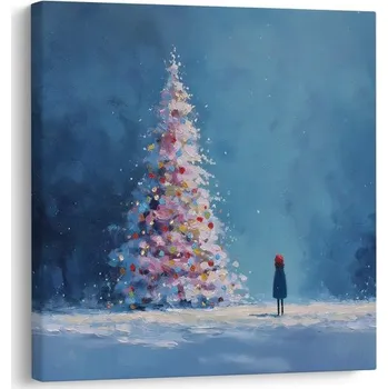 Obraz Dovido Obraz zimní pohádka s vánočním stromem