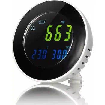 Meteostanice Monitor kvality vzduchu BRESSER s datovým logem pro kontrolu kvality vzduchu INV