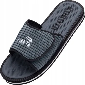 Pracovní obuv Kubota pánské pantofle Rzep Šusťákové Grafitové, velikost 45