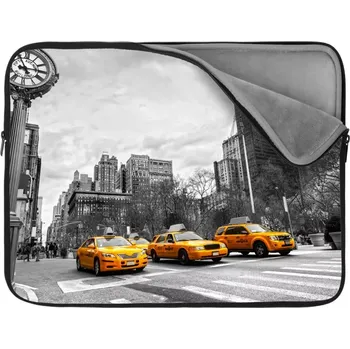 pouzdro na notebook Sablio Obal na notebook Žluté taxiky - 15,6"