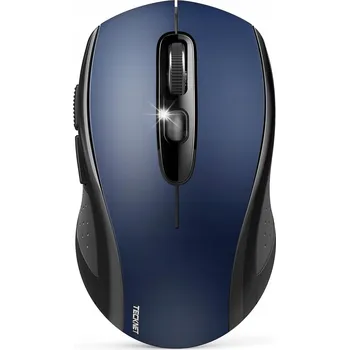 Myš Bezdrátová Myš k Počítači 2.4Ghz/Bluetooth Modrá