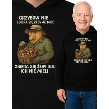 Pánská mikina Mikina na houby pro houbaře dědečka s vtipným potiskem dárek R-XXL a1024