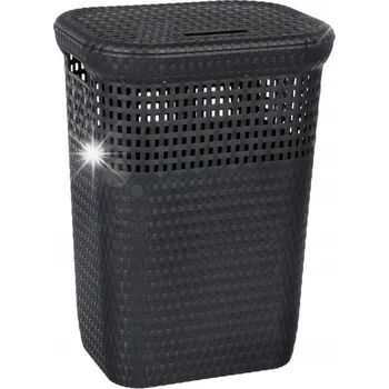 Koš na prádlo Koš na prádlo 60 l technorattan ŠEDÝ