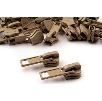 Zip Jezdec ke kostěným zipům No 5, střední, 03/308 hnědá přírodní