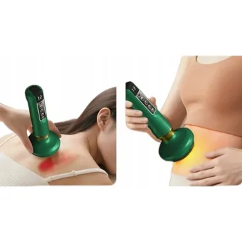 Masážní přístroj ELEKTRICKÁ ČÍNSKÁ BAŇKA MASÁŽNÍ PŘÍSTROJ ANTICELULITIDNÍ BEZDRÁTOVÝ USB S NAHŘÍVÁNÍM