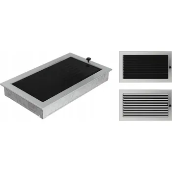 Větrací mřížka Pozinkovaná výdechová mřížka Kratki šedá