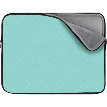 pouzdro na notebook Sablio Obal na notebook Bílé čárky na tyrkysové - 13"