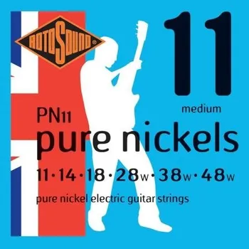 Struna pro hudební nástroj Rotosound PN11 Pure Nickels + prodloužená záruka 3 roky