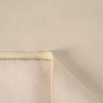 Imitace broušené kůže s beránkem Lena ecru