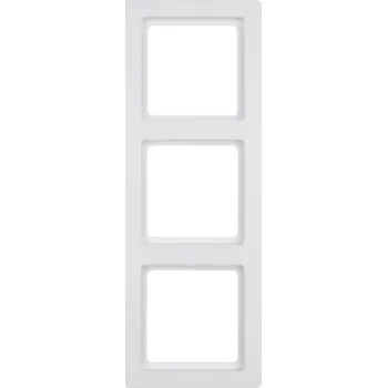 vypínač Rámeček Q1 3násobný bílý Hager 10136089