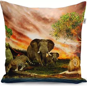 Polštář Sablio Polštář Zvířata ze Sahary - 50x50 cm