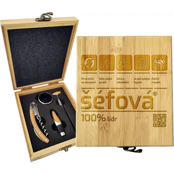Víno Sablio Dárková sada na víno Šéfová: 147×168×49 mm